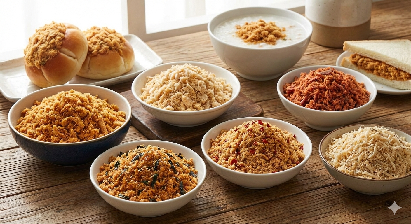 Pork floss as part of an active, healthy lifestyle