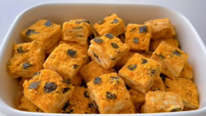 Seaweed & Pork Floss Marshmallow Biscuit Recipe! Easy No-Bake Snack in 5 Steps