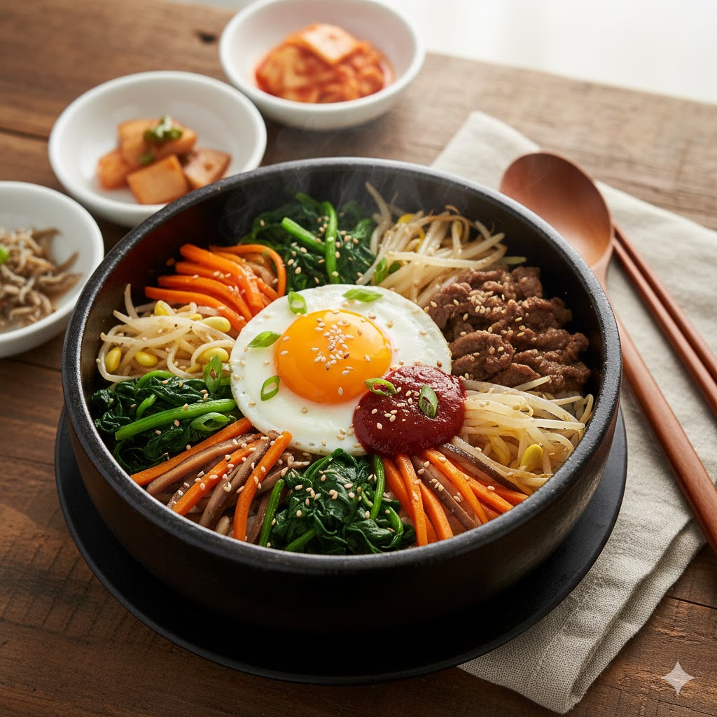 Vibrant Korean Bibimbap