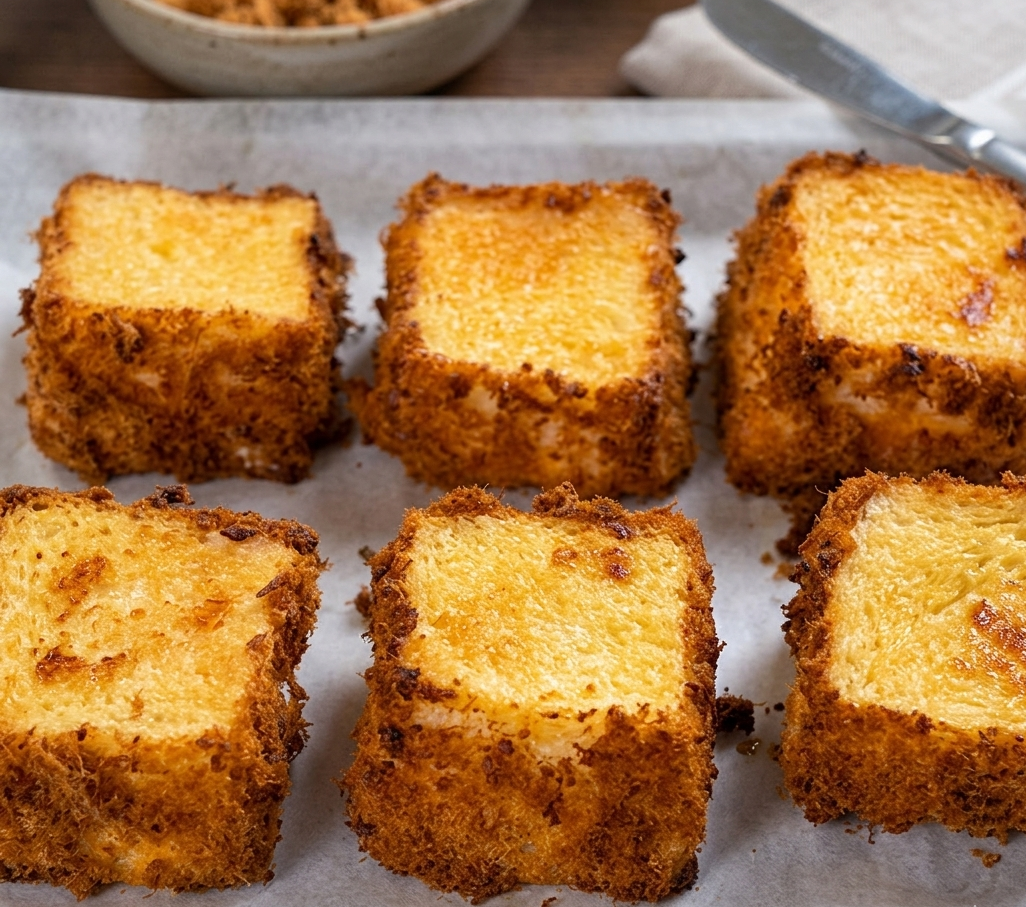 Traditional pork floss bread with mayonnaise