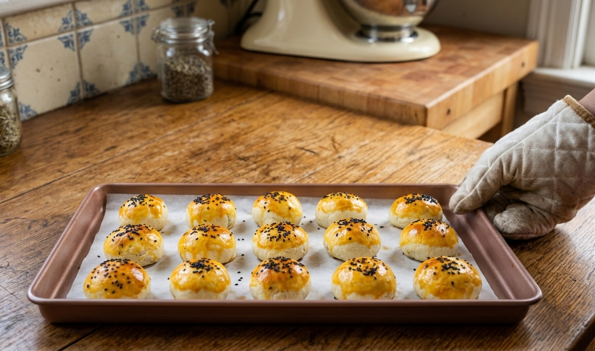 Golden crispy Seaweed Pork Floss Flatbread