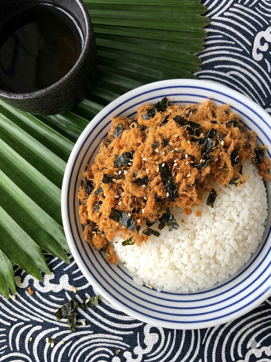 美味的肉鬆蓋飯